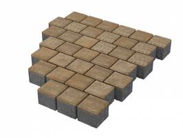  Тротуарная плитка Stellard Квадрат 100х100х60 мм Голден: внешний вид