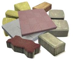 Тротуарная плитка Вибролитьевые: внешний вид